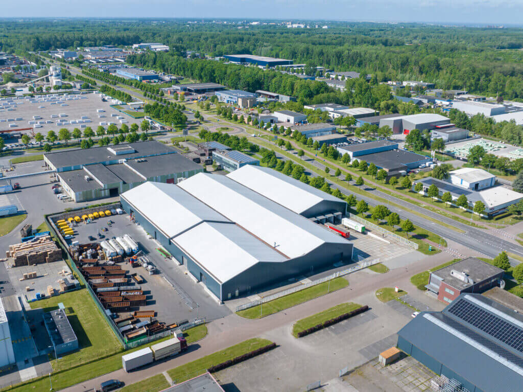 Dronefotografie bedrijfspand Staalstraat, Lelystad